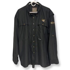 MIZZOU Drake Vented Missouri Tiger Logo Button-Down Shirt Men’s XL